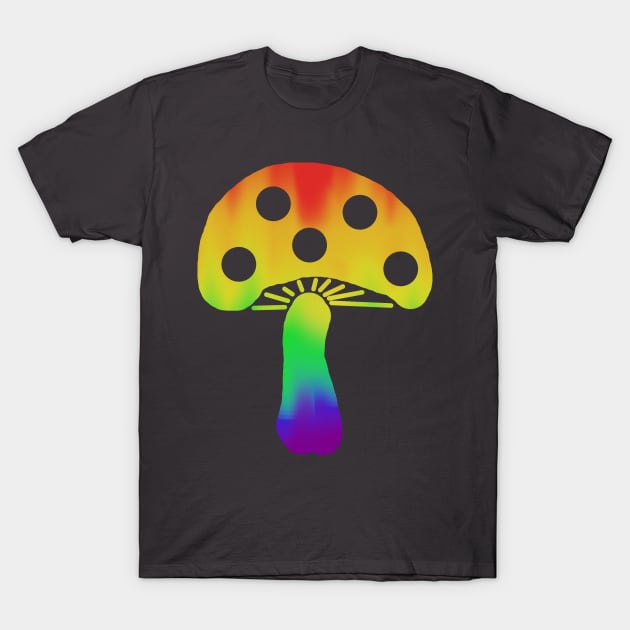 Rainbow Mushroom T-Shirt by LochNestFarm